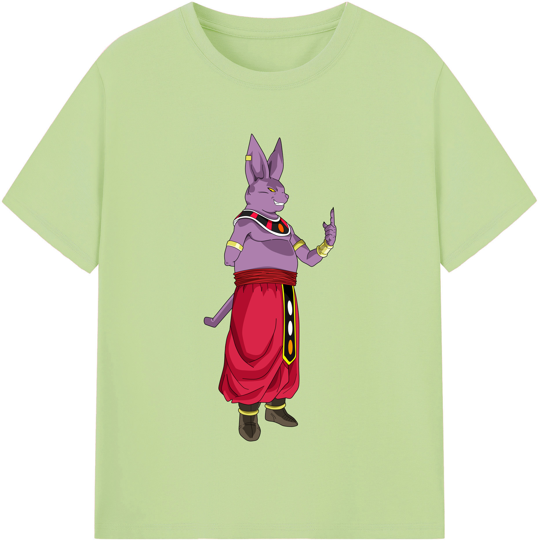 （画像用） ドラゴンボール シャンパ DRAGON BALL Champa 綿100％半袖Tシャツ（フロントプリント）